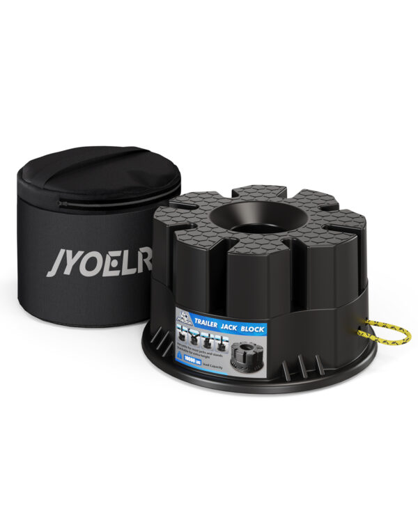 Trailer Jack Block – 10,000 lbs Capacity, Fits Most RV Jacks