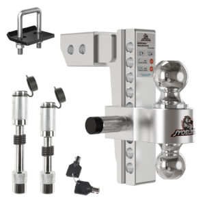 2.5" Receiver Hitch, 8" Drop/Rise, Dual Ball, 12,500 lbs