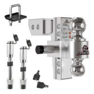 2.5" Receiver Hitch, 6" Drop/Rise, Dual Ball, 12,500 lbs