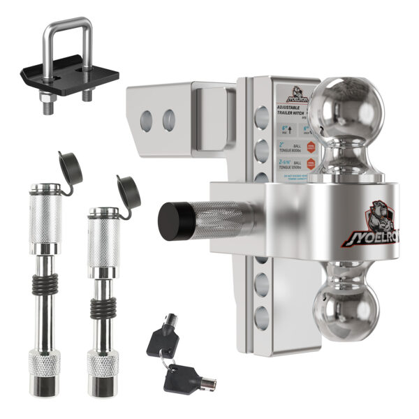 2.5" Receiver Hitch, 6" Drop/Rise, Dual Ball, 12,500 lbs
