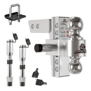 2" Receiver Hitch, 6" Drop/Rise, Dual Ball, 12,500 lbs