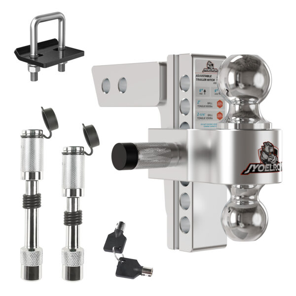 2" Receiver Hitch, 6" Drop/Rise, Dual Ball, 12,500 lbs