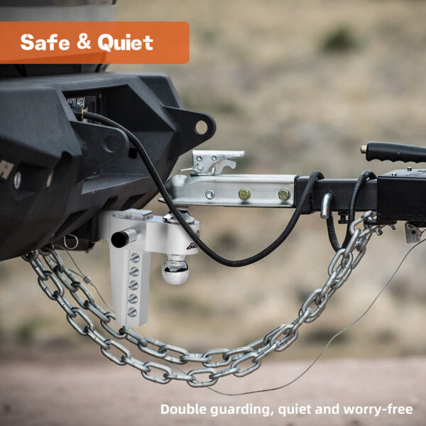 2" Receiver Hitch, 6" Drop/Rise, Dual Ball, 12,500 lbs - Image 5