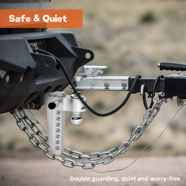 2.5" Receiver Hitch, 8" Drop/Rise, Dual Ball, 12,500 lbs - Image 5