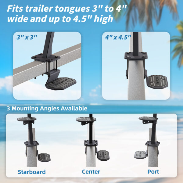 Boat Trailer Steps with Handrail - Image 3