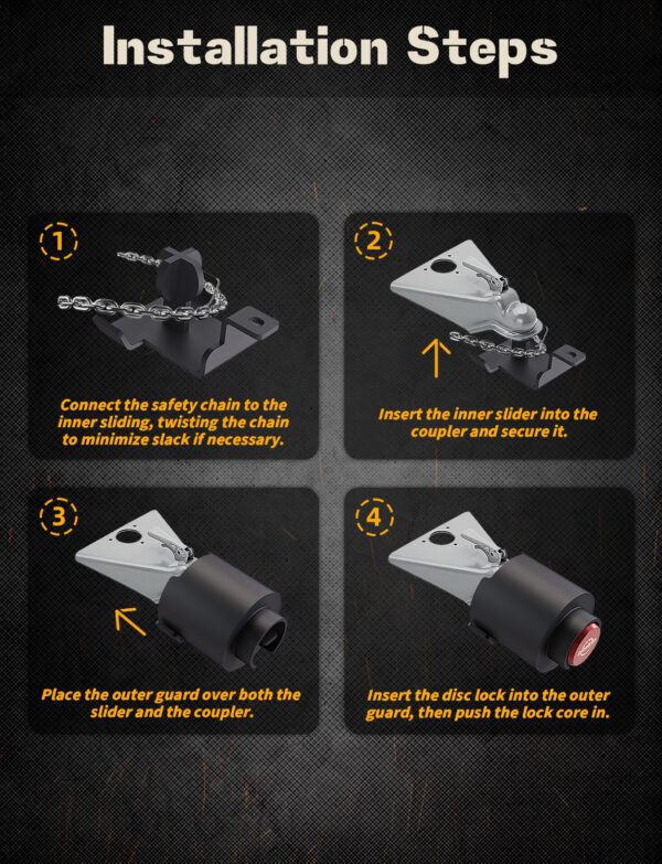 Trailer Lock Fits 2 5/16 Inch - Image 4