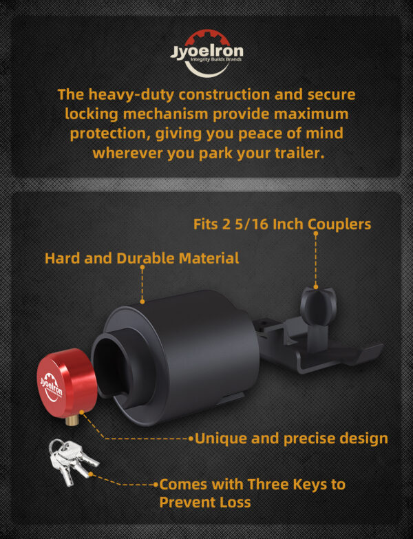 Trailer Lock Fits 2 5/16 Inch - Image 6