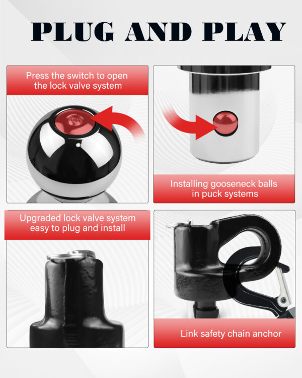 60639 Puck System Gooseneck Ball Hitch Kit - Image 4