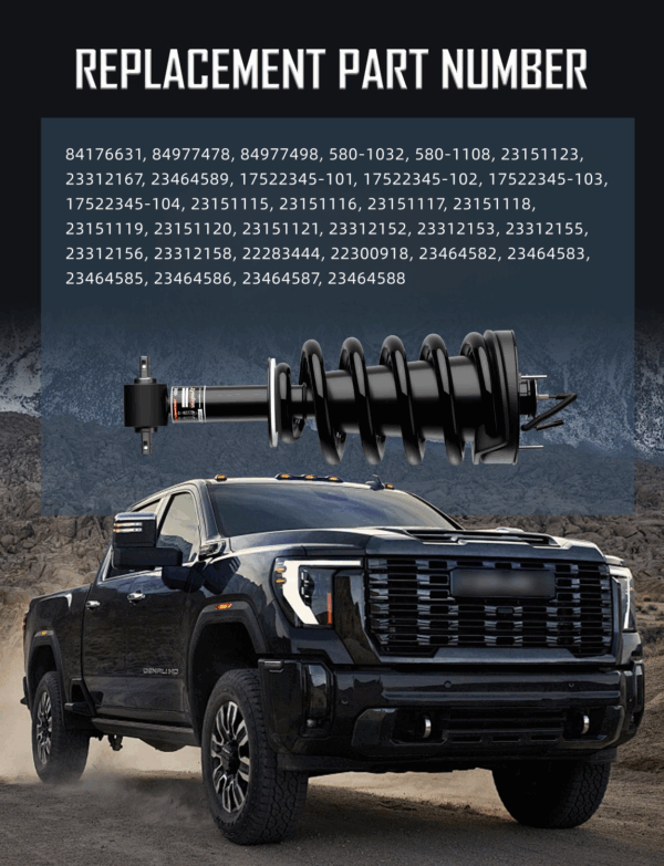 2PCS Front Magnetic Struts with Springs – Fits Cadillac & GMC 2015–2021 - Image 5