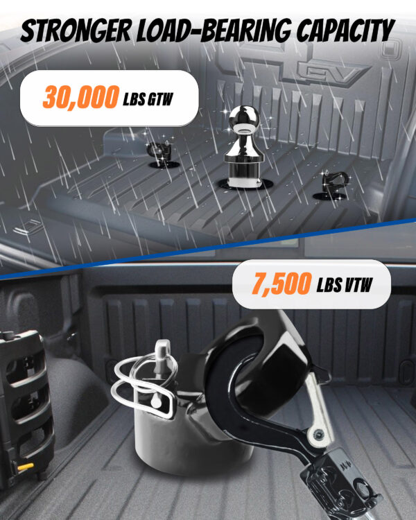 60618 Puck System Gooseneck Hitch Ball Kit - Image 4