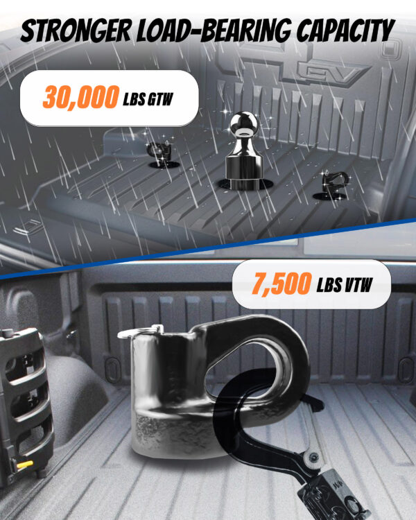 60692 Puck System Gooseneck Hitch Ball Kit - Image 5