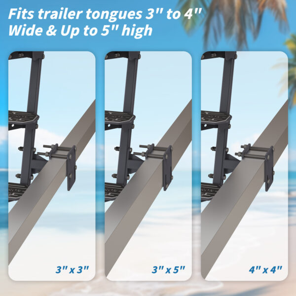 Side-Mount Boat Trailer Steps with Handrail - Image 5